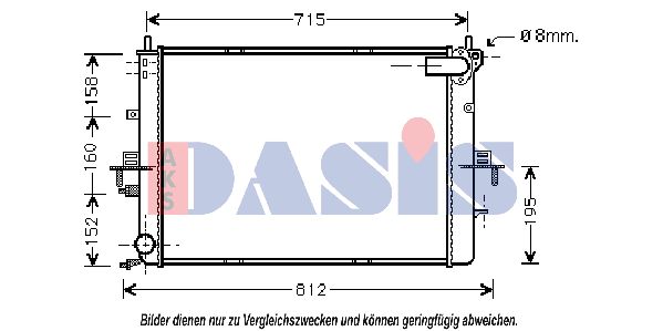 AKS DASIS Радиатор, охлаждение двигателя 370029N